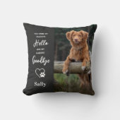 ペットお気に入りのメモリアルHELLO HARBEST GOODBYE DOG クッション (正面)