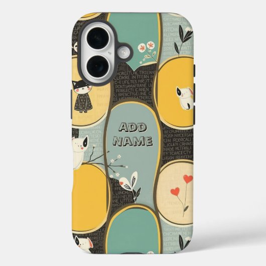 ペットお洒落及び花柄 Case-Mate iPhoneケース (裏面)
