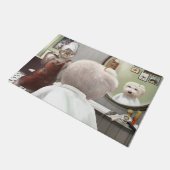 ペットお洒落理容師店 ドアマット (アングル)