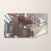 ペットお洒落理容師店 ハンドタオル (ハンドタオル)