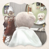 ペットお洒落理容師店 ペーパーコースター (正面)