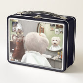 ペットお洒落理容師店 メタルランチボックス (正面)