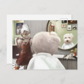 ペットお洒落理容師店 案内ポストカード (正面/裏面)
