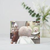 ペットお洒落理容師店 案内ポストカード (スタンド正面)