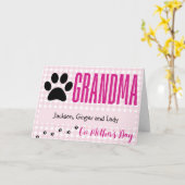 ペットからのお母さんのデイカード – おばあちゃん カード (黄色い花)