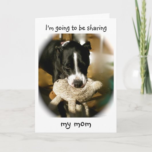 ペットからのかわいい婚約パーティ招待状 カード (正面)