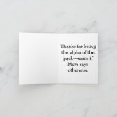 ペットからの楽しい父の日 シーズンカード (内部)