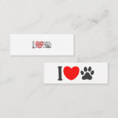 ペットが好き-背景色を選択 スキニー名刺 (正面/裏面)