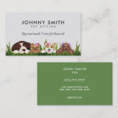 ペットが座るスローガンの名刺 名刺 (正面/裏面)