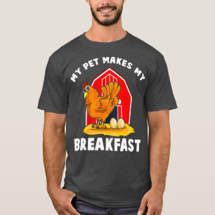 ペットが朝食の家畜を作る Tシャツ