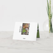 ペットが話せることを願うおもしろい カード (裏面)