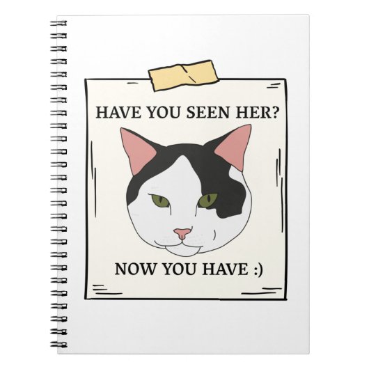 ペットが飼いたいと思った猫を見たことがあるか ノートブック (正面)