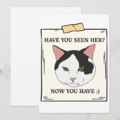 ペットが飼いたいと思った猫を見たことがあるか 招待状 (正面/裏面)