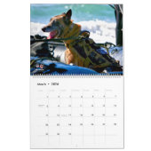 "ペットしない" – 米国軍隊ワーキング犬カレンダー カレンダー (3月 2026)