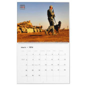 "ペットしない" – 米国軍隊ワーキング犬カレンダー カレンダー (3月 2026)