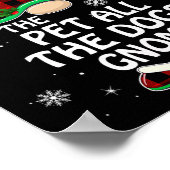 ペットすべての犬の格言バッファロープレイドファミリーキリスト ポスター (角)