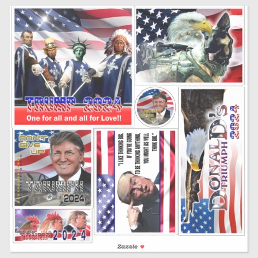 ペットでさえトランプのシールに投票する シール (シート)