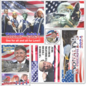 ペットでさえトランプのシールに投票する シール (正面)