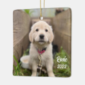 ペットでパーソナライズ写真セラミックオーナメント セラミックオーナメント (左)