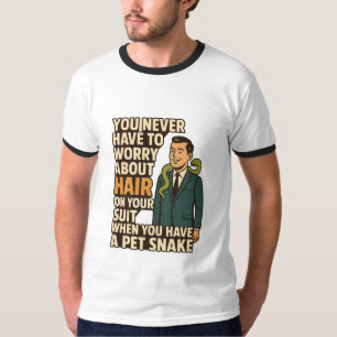 ペットとしてヘビを飼う人のためのおしゃれなグラフィック Tシャツ