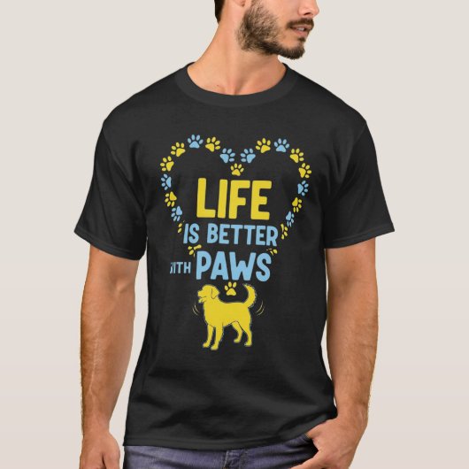 ペットと一緒が幸せ Tシャツ (正面)