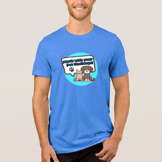 ペットと一緒にプランク 2025 Tシャツ (正面)