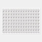 ペットと子供の誕生日ラッピングシート ラッピングペーパーシート (正面)