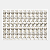 ペットと子供の誕生日ラッピングシート ラッピングペーパーシート (正面3)