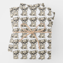 ペットと子供の誕生日ラッピングシート ラッピングペーパーシート