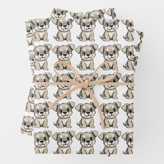 ペットと子供の誕生日ラッピングシート ラッピングペーパーシート (インサイチュ)