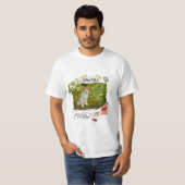 ペットと花のコラージュ拡張性のカスタマイズ Tシャツ (正面フル)