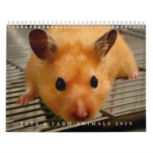ペットと農場の動物 2026年カレンダー カレンダー