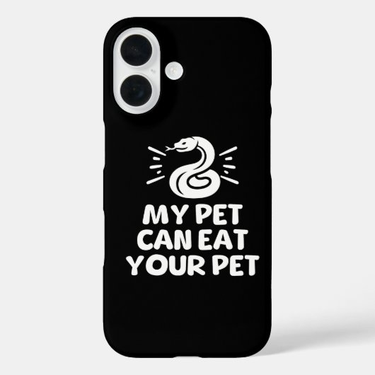 ペットにヘビ飼ってる？ウケ狙いのカンガレーハッピ Case-Mate iPhoneケース (裏面)