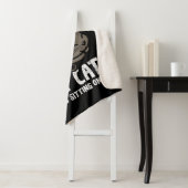 ペットに座って遅くなってごめんなさいおもしろい シェルパブランケット (インサイチュ)