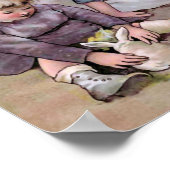 「ペットのうさぎ」ヴィンテージ ポスター (角)