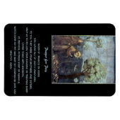 ペットのためのアッシジ祈りの言葉の編集可能な聖フランシス マグネット (横)