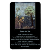 ペットのためのアッシジ祈りの言葉の編集可能な聖フランシス マグネット (縦)