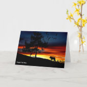 ペットのためのアッシジ祈りの言葉の聖フランシス – Dog カード (黄色い花)