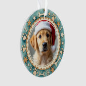 ペットのはじめてのクリスマス 両面 オーナメント (正面)