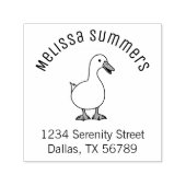 ペットのアヒルのガチョウのアドレス2 セルフインキングスタンプ (デザイン)
