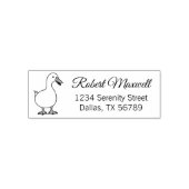 ペットのアヒルのガチョウの住所2 セルフインキングスタンプ (デザイン)