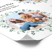 ペットのウェディング用シグネチャードリンク　エレガントなデザイン　3枚の写真付き ポスター (角)