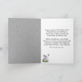 ペットのウサギの水色の損失 カード (内部)