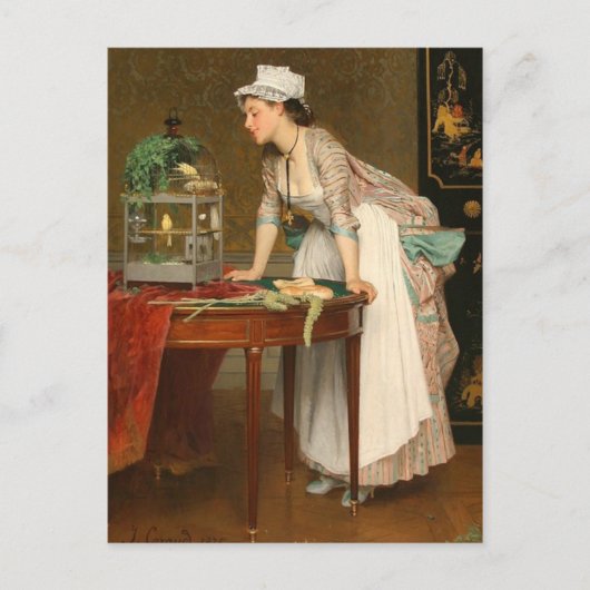 ペットのカナリア - カラウッド ポストカード (正面)