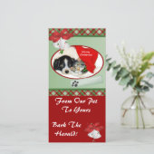 ペットのクリスマスフォトカード シーズンカード (スタンド正面)