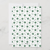 ペットのクリスマスポーが犬の写真をプリント シーズンカード (裏面)