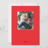 ペットのクリスマス写真かわいシンプルい喜び シーズンカード (裏面)