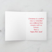 ペットのクリスマス、5" x 7"折り畳みグリーティングカード カード (内部)