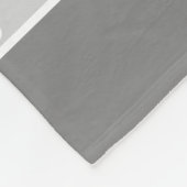 ペットのグレーの写真と手と名前 フリースブランケット (角)