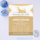 ペットのケアとグルーミングショップ ペットビューティサロン オープンハウス チラシ (シングル)